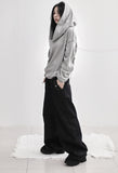 Band-layered low denim pants