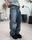 Ens Damaged Regular Denim Pants
