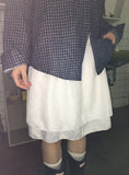 Randoy Lace Layered Mini Skirt