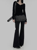 Dema Pleated Wrap Skirt