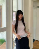 Chiton slim fit round see-through t-shirt