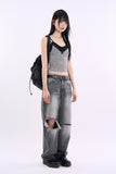 Fatale leopard cropped sleeveless top