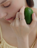 [Premium Plating] H Edition AB(C) Plume Ring Set