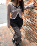 Haju Lace Layered Long Halter Sleeveless