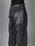 Vortex pintuck wide denim pants