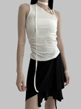 Monne Unbalanced Choker Sleeveless