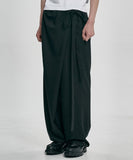Wool Blend Asymmetrical Long Skirt Pants