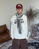 Paz V-neck embroidery sweatshirt