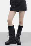 Turi Layered Buckle Platform Boots