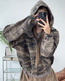 Heims Camo Washed Hooded Jacket