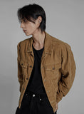 Ribbed Crop Corduroy Jacket