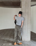 Berken Multi-Pocket Wide Cargo Pants