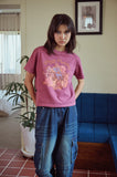 CAKE PARTY Pigment Crop Short Sleeve Tee