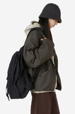 Cable knitting bucket hat