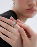 Orbit Silver (W) Full Pave Ring