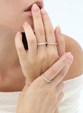 Essence Silver (W) Modern Tennis Ring 2.0mm White