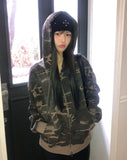 Zion Camo Two Way Semi-Crop Hood Zip-Up