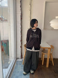 Choheed two-way stripe hood zip-up