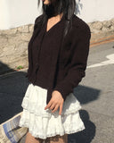 [MADE] Torin Mongle V-neck muffler cardigan set