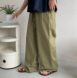 [unisex] Laran Linen Banding Wide Pants