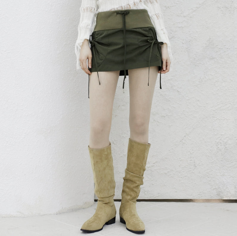 【NONCODE】Vne Nylon String Mini Skirt NONCODE(ノンコード) - ブネナイロンストリングミニスカート