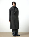 BERNARDO HELLINGBONE DOUBLE COAT