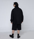 Semi Wide Bermuda Cargo Banding Slacks