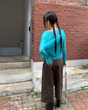 Toa Adjust Button Washing Pin Tuck Cargo Bermuda Pants