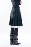 Daphne strap pleats skirt