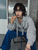 [LANARCH] Eckley Stripe Tie Shirt