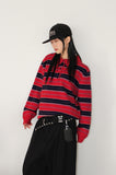 (WOOL) STRIPE PK KNIT