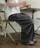 Ryuz Dot Cotton Wide Pants