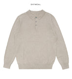 Pale Button Collar Knit