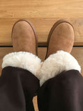 FOLD-DOWN SHEEPSKIN BOOTS