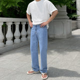 From Straight Denim Pants