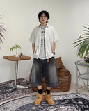 Matio Patch Bermuda Denim Pants