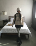 Qwerty Nordic Cable Loose Fit Hood Knit