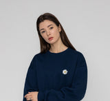 Small Daisy Flower Logo Smile Sweatshirt