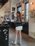 Churu Tiered Cutting Skirt Pants