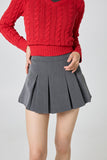 Deron pleated short skirt