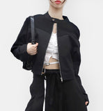 Hobin Biker Knitwear Zip-Up