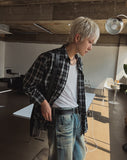 Grain check shirt
