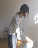 Conte Stripe Overfit Long Sleeve T-Shirt