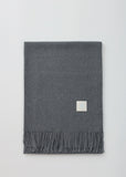Basic check knit muffler