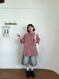 [unisex] Colmas Check Seersucker Short Sleeve Shirt