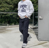 Newport Lettering Overfit Sweatshirt