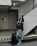 Ripen Strap Cargo Denim Pants