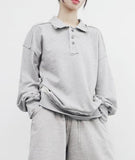 Maryna Button Sweatshirt