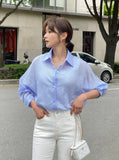 Lentive See-Through Striped Shirt