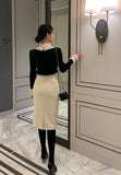 Miato brushed H-line skirt